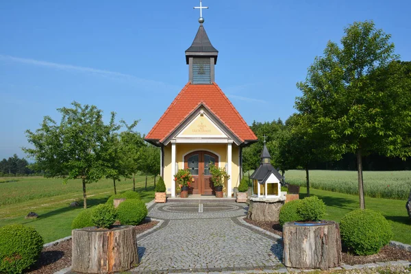 Drewniany Kościół Mieście — Zdjęcie stockowe