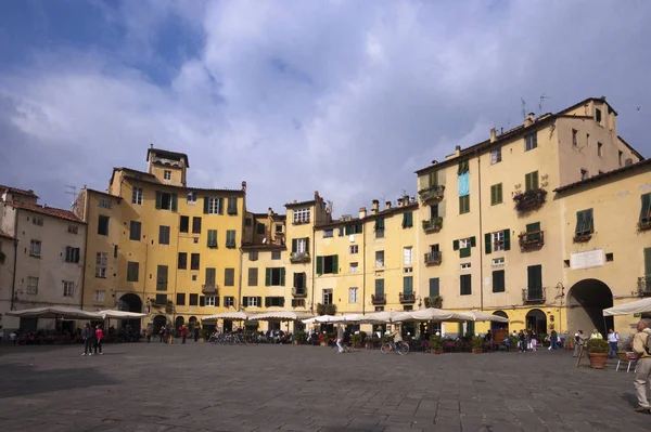 Piazza Anfiteatro Lucca Tuscany Italy Lucca Tuscany Italy — Stock Fotó