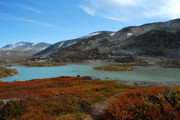 Norwegia Tle Krajobrazu — Zdjęcie stockowe