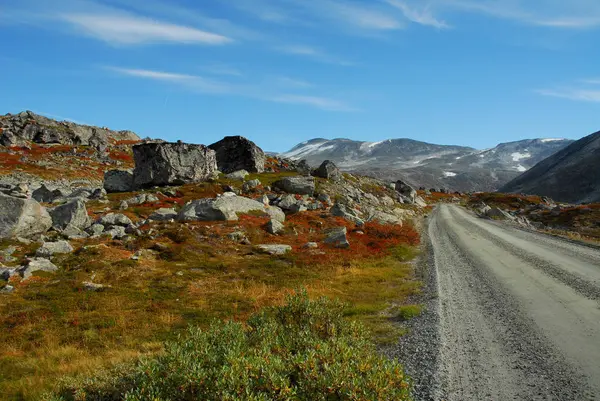 Norwegia Tle Krajobrazu — Zdjęcie stockowe