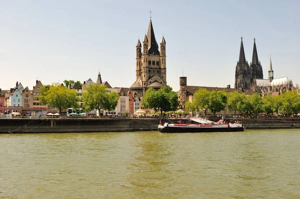 Kilátás Orrszarvú Sétányon Kölni — Stock Fotó