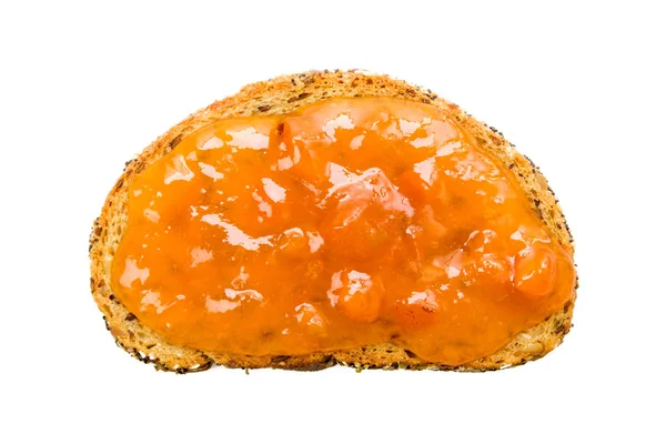 Apricots Fruit Bread Spread Mint — Stock Photo, Image