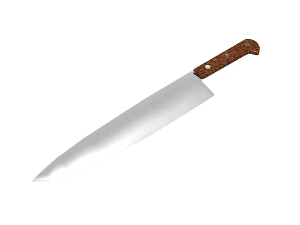 ナイフの3Dレンダリング — ストック写真