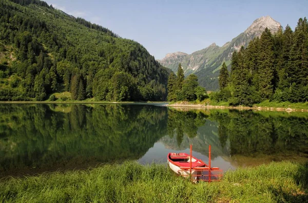 Vista Panorámica Del Hermoso Paisaje Los Alpes — Foto de Stock