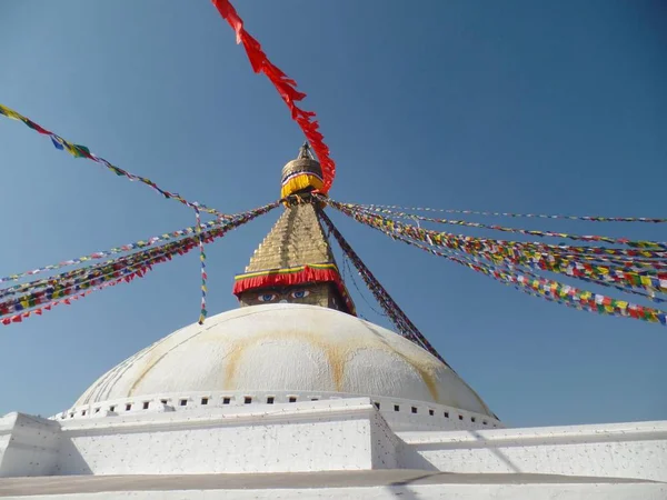 Boudhanath Stupa Kathmanu Nepal — стокове фото