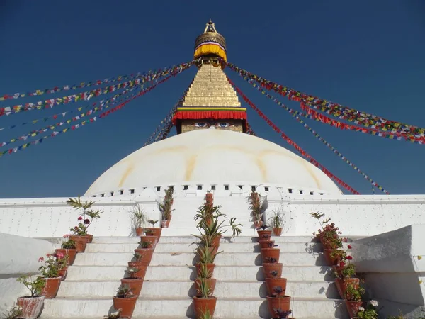 Stupa Dourado Kathmandu Nepal — Fotografia de Stock