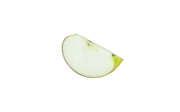 Red Fuji Apple Slice Cutout White Background — Stock Photo, Image