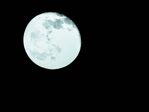 Lune Dans Ciel Nuit Lunaire — Photo