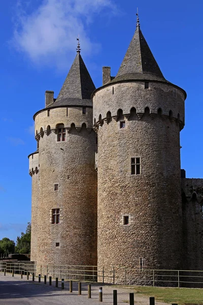 Towers Castle Suscinio Peninsula Rhuys — Stock Photo, Image