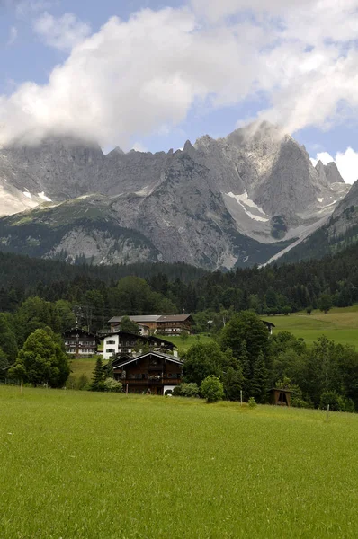 Vista Panorâmica Bela Paisagem Alpes — Fotografia de Stock