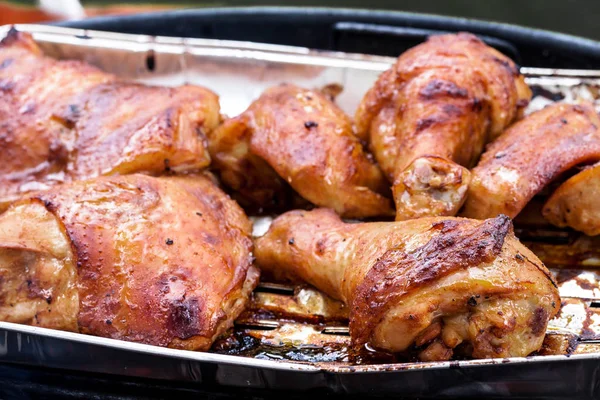 Csirke Csirke Láb Csirke Láb Hús Csirke Grillezett Hús Élelmiszer — Stock Fotó