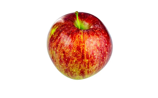 Röd Fuji Äpple Cutout Vit Bakgrund — Stockfoto