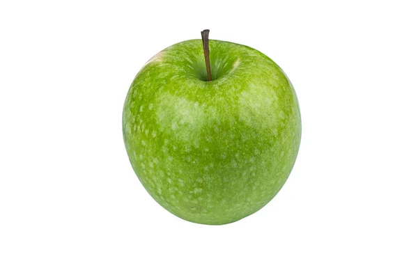 Groene Granny Smith Apple Geïsoleerd Witte Achtergrond — Stockfoto