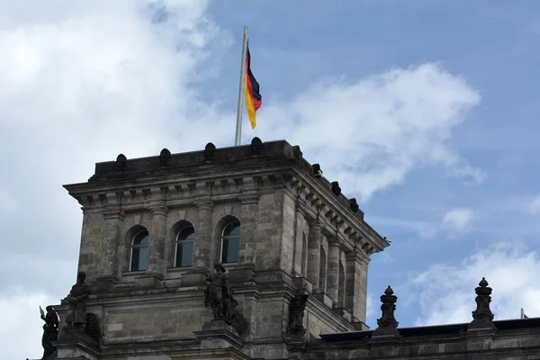 Reichstag Est Édifice Historique Situé Berlin Allemagne — Photo