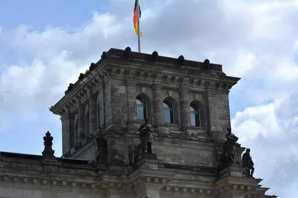 Reichstag Egy Történelmi Épület Berlinben Németországban — Stock Fotó