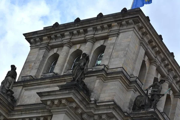 Reichstag Edificio Histórico Berlín Alemania —  Fotos de Stock