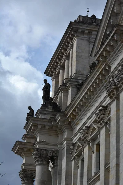 Reichstag Zabytkowy Gmach Berlinie Niemcy — Zdjęcie stockowe