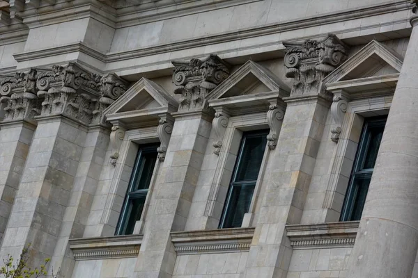 Reichstag Zabytkowy Gmach Berlinie Niemcy — Zdjęcie stockowe