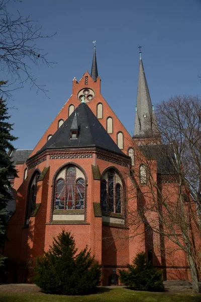 Auenkirche Berlin Wilmersdorf 2015年春 — 图库照片