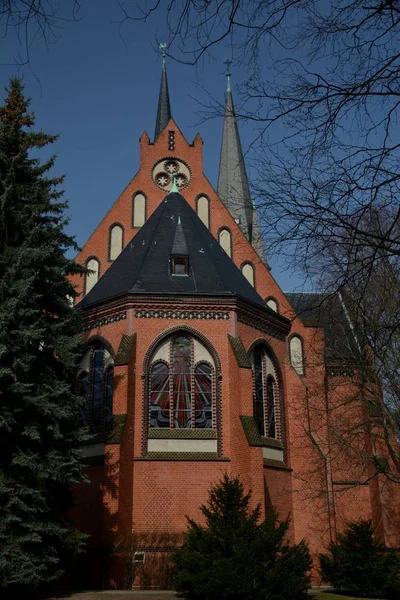 Auenkirche Berlin Wilmersdorf Primavera 2015 — Fotografia de Stock