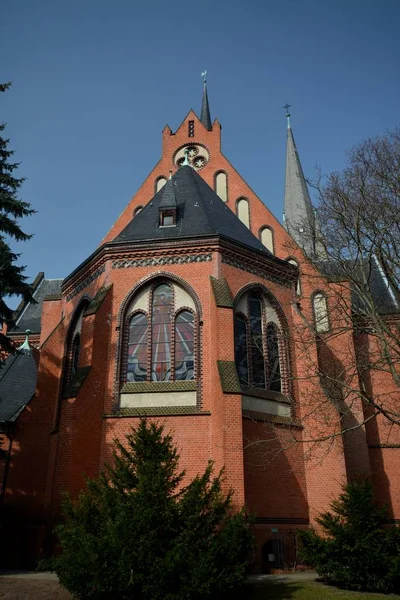 Auenkirche Berlin Wilmersdorf Baharı 2015 — Stok fotoğraf