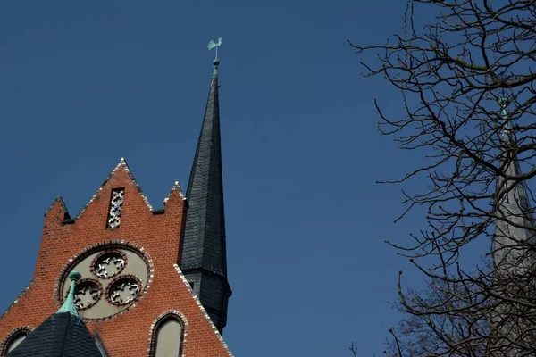 Auenkirche Berlin Wilmersdorf Våren 2015 — Stockfoto