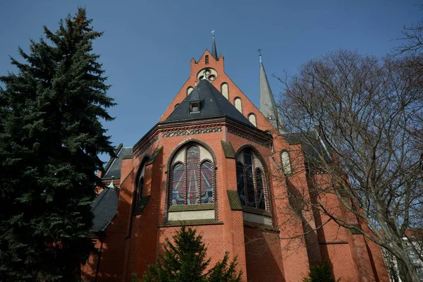 Auenkirche Berlin Wilmersdorf Frühling 2015 — Stockfoto