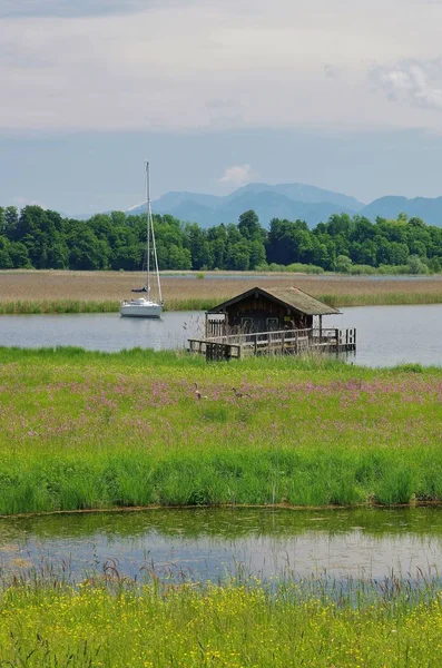 Lago Rimsting Chiemsee Bavaria Superior — Fotografia de Stock