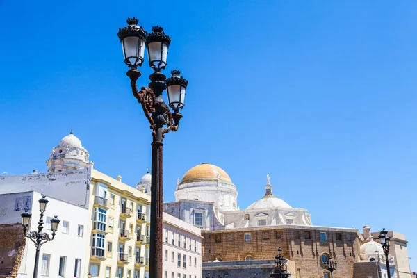 Güney Spanya Nın Endülüs Bölgesinde Cadiz Açık Mavi Bir Gökyüzü — Stok fotoğraf