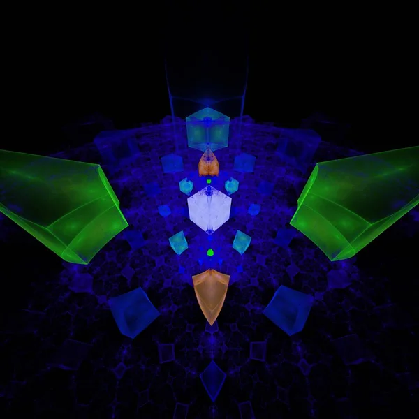 Компьютерная Графика Волшебный Мир Волшебные Кристаллы — стоковое фото