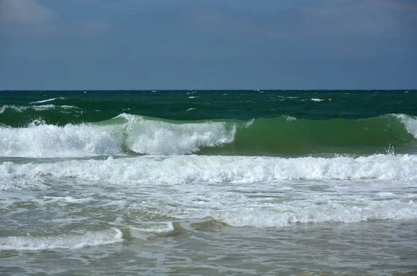 Severní Moře Vlny Pláži Westerland Sylt — Stock fotografie