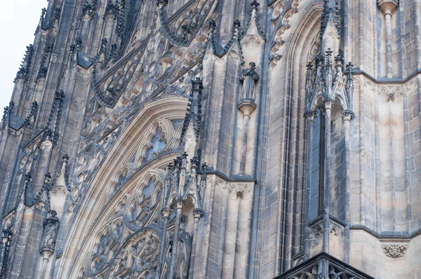 Mooie Details Van Saint Vitus Kathedraal — Stockfoto