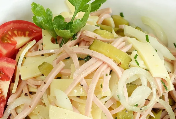 Closeup View Fresh Tasty Salad — Stock Photo, Image