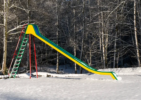 Colourful Slide Snow — Stock Photo, Image