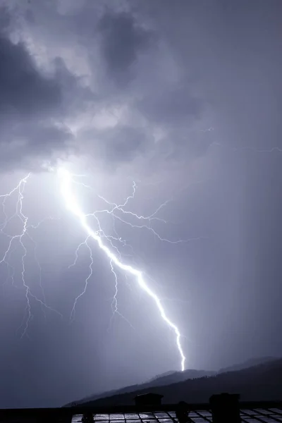 Thunderstorm Also Known Electrical Storm Lightning Storm — Stock Photo, Image