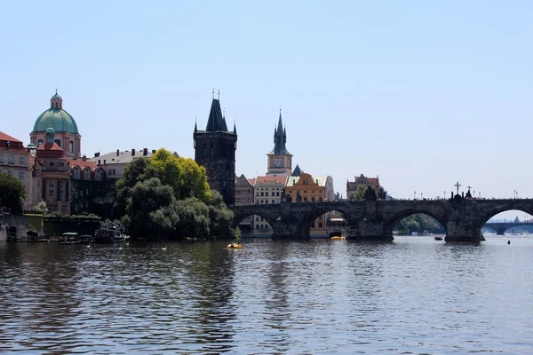 Vue Pont Des Charles Peste — Photo