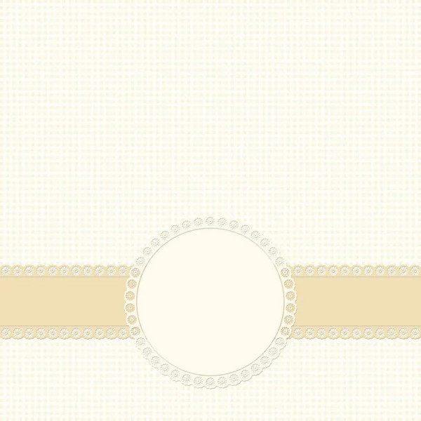Banner Blank Patch Yellow Colored Checkered Background — Stock Photo, Image