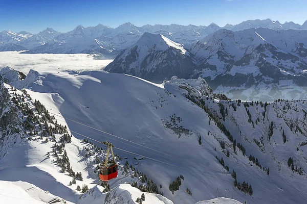 Bella Vista Sulle Alpi Montagne Sfondo — Foto Stock