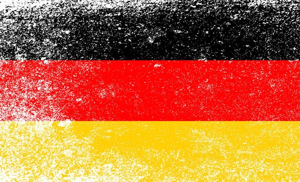 Die Fahne Von Deutschland Rot Schwarz Gold Mit Grunge Effekt — Stockfoto