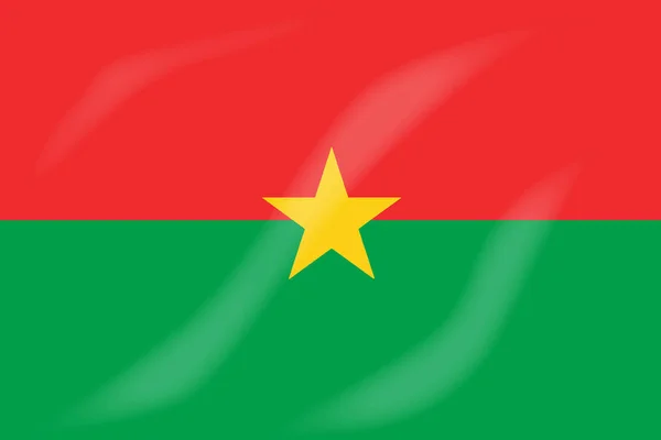 非洲国家布基纳法索的国旗 — 图库照片