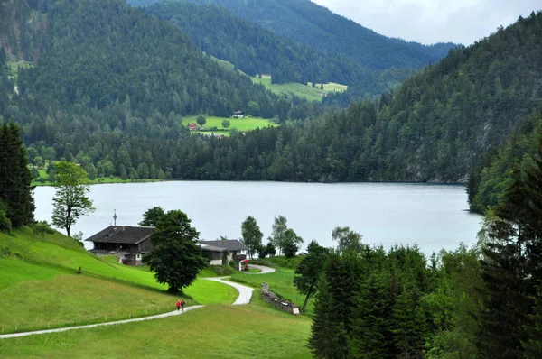 Naar Het Meer Hintersteiner Tirol — Stockfoto