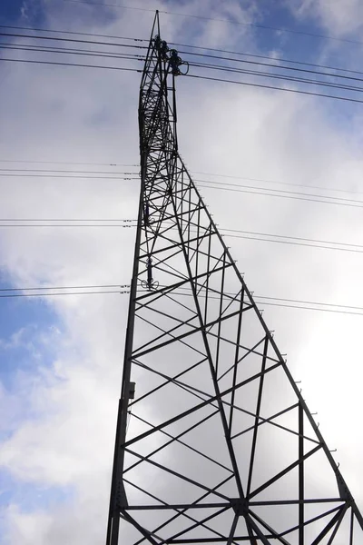 Energia Elétrica Alta Tensão — Fotografia de Stock