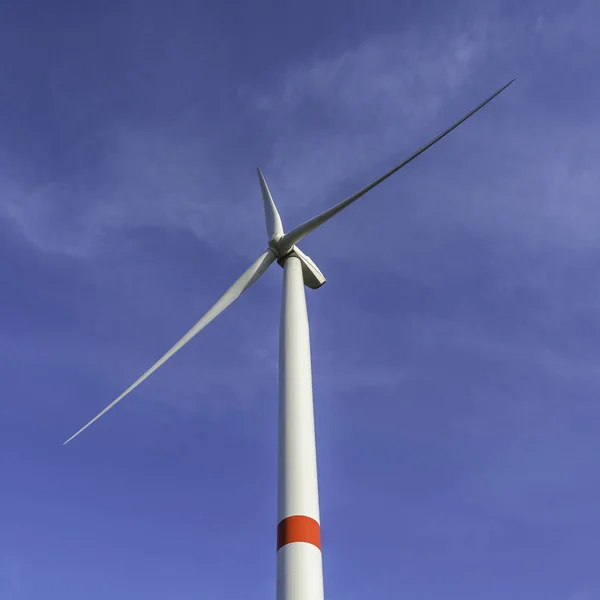 Výroba Energie Větrná Turbína Větrná Energie — Stock fotografie
