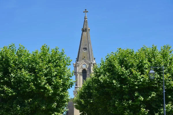 Wieża Kościoła Aouste — Zdjęcie stockowe