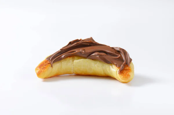 Croissant Garni Tartinade Beurre Chocolat — Photo