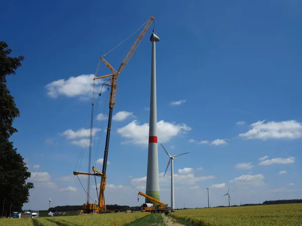 Enerji Üretimi Rüzgar Türbini Rüzgar Gücü — Stok fotoğraf