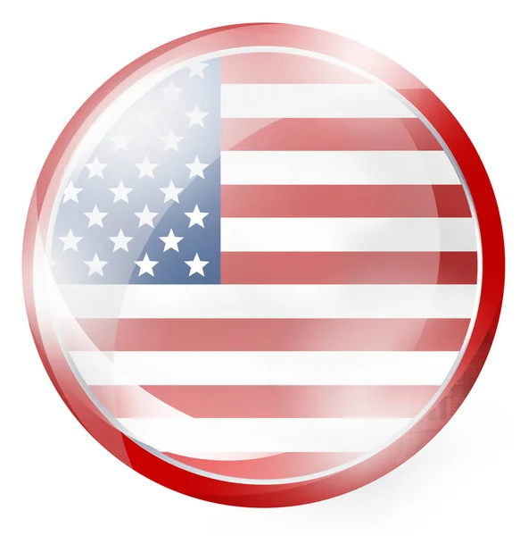 Amerikaanse Vlag Een Achtergrond — Stockfoto