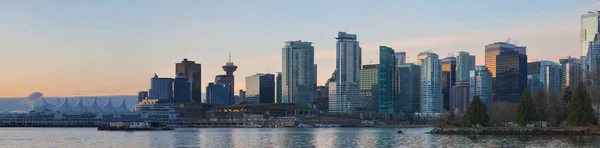 Vancouver Columbia Británica Canada City Skyline Vista Desde Stanley Park —  Fotos de Stock
