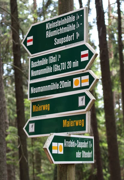 Malerweg Montañas Piedra Arenisca Elbe Saxon Switzerland — Foto de Stock