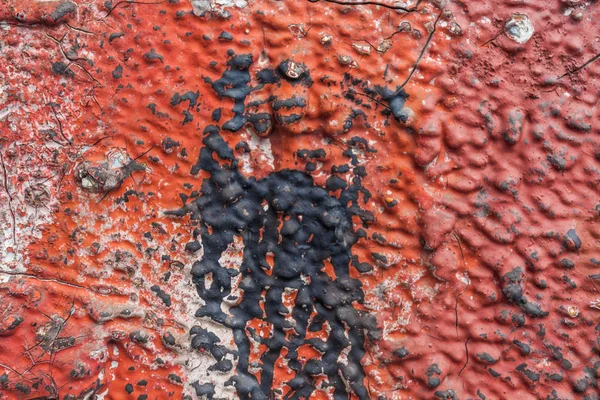 Close Red Black Cowy Texture — стоковое фото